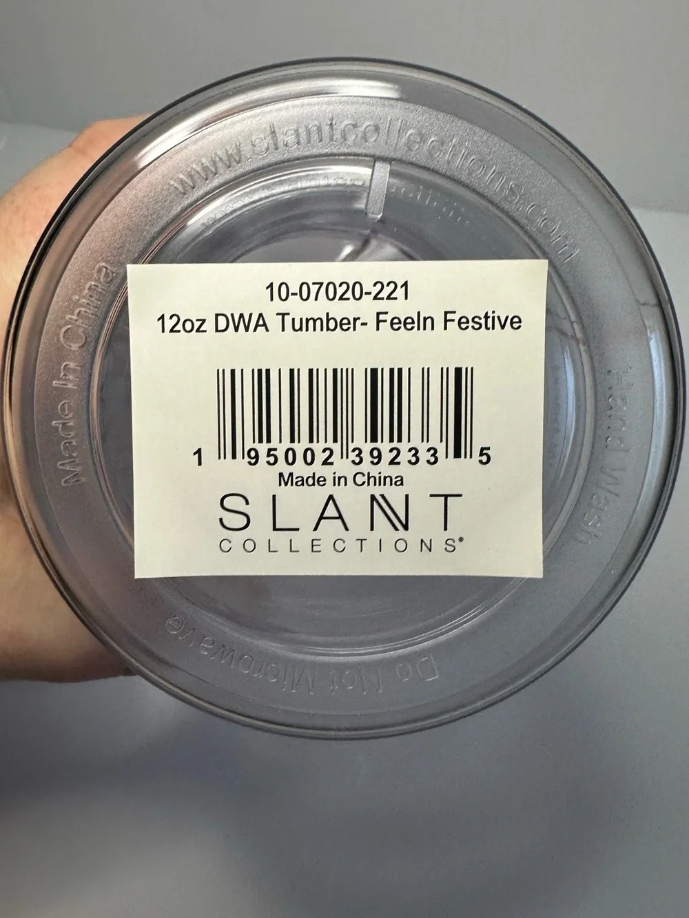 Slant Collection New Feeling Festive Double Walled Tumbler 12 Oz.